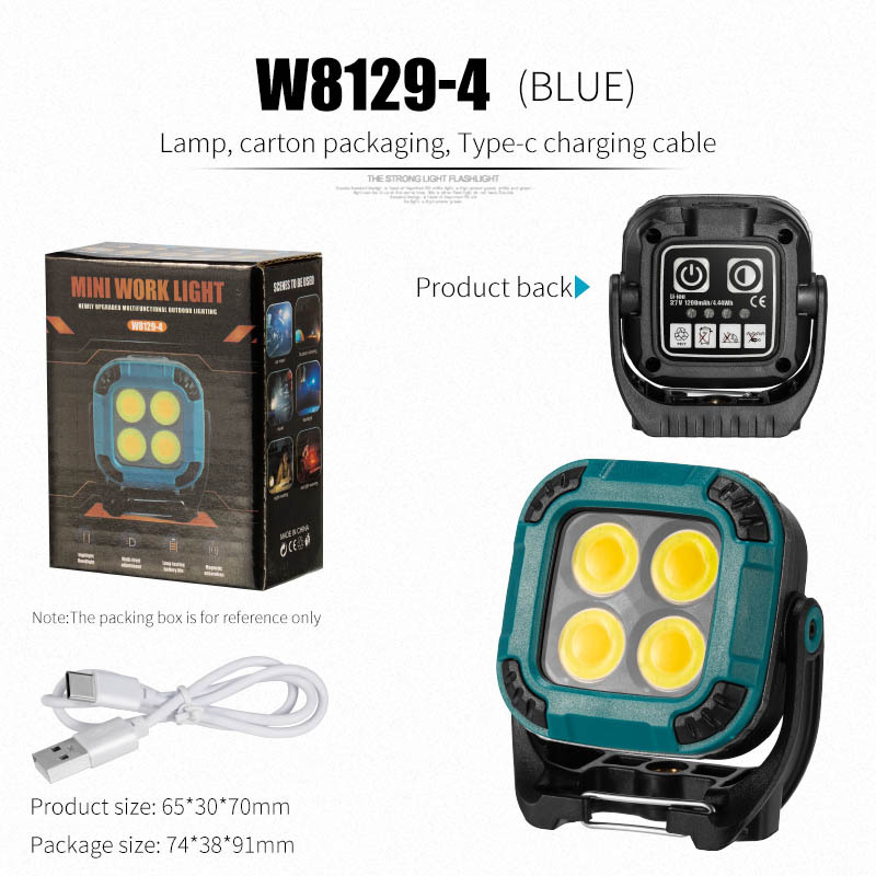 Picture of Cross-border full-scene working lamp multi-gear rotating lamp holder strong magnetic adsorption garden lamp outdoor camping lamp inspection lamp