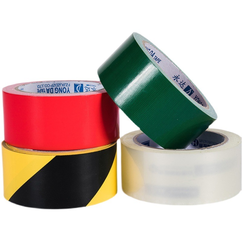 Color cloth base tape for ground protection film Engineering Single-sided high-viscosity waterproof seam tape Carpet warning tape