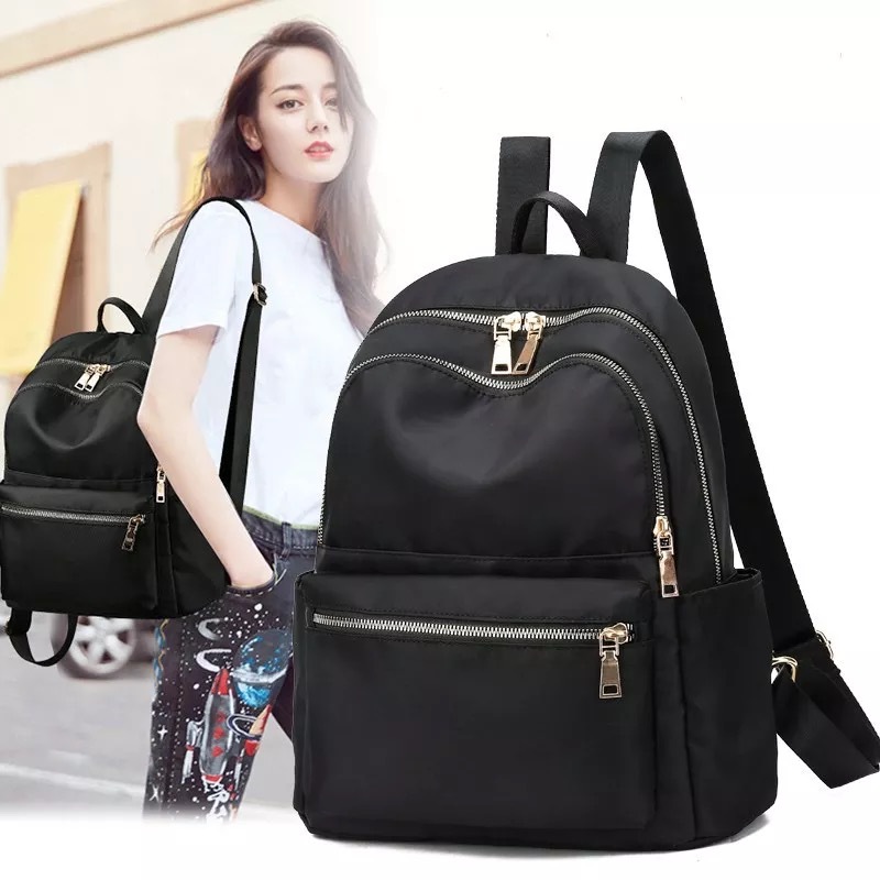 Backpack Women 2024 New Trendy Travel Oxford Cloth Small Backpack Women's Versatile Fashion Canvas Small School Bag