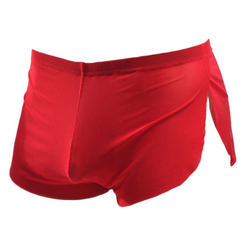 Perspective Ultra-thin Soft Breathable Men's Underwear Gauze Arrow Pants Split Translucent Casual Home Pants Underwear Men's Underwear