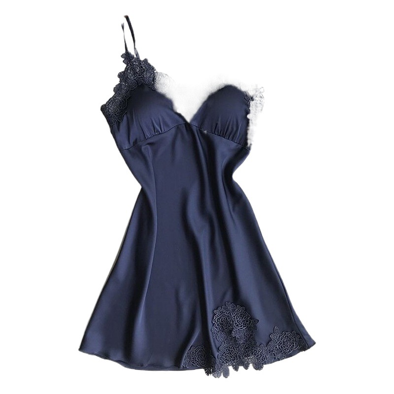 Factory Supply Sexy Split Pajamas Set Sexy Lace Sling New with Chest Pad