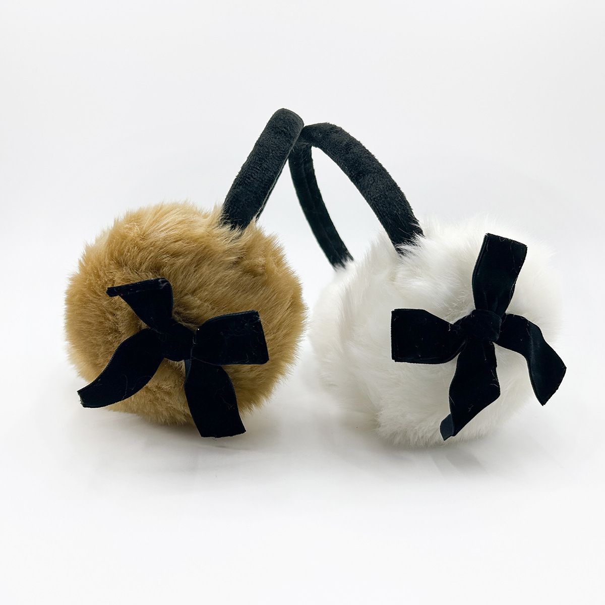 Autumn and winter cute earmuffs creative bow plush warm earmuffs girls cold Y2K girl heart earmuffs wholesale