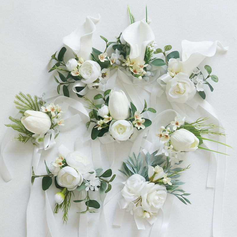 Picture of 237 Western-style business celebration corsage hand flower wedding supplies artificial flower studio photo props White series