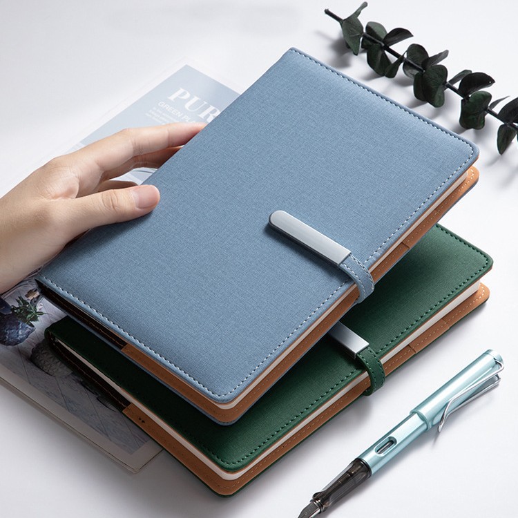Picture of A5 business notebook B5 metal buckle PU notebook can add logo office notebook Workbook
