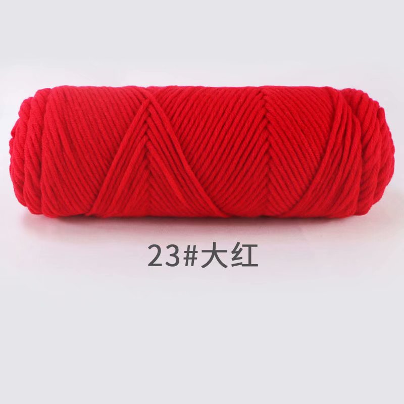 Picture of 8-Strand Lover's Cotton Yarn for Knitting Scarves, Multi-Strand Milk Cotton Baby Cotton Yarn for Knitting Hats and Coats by Hand