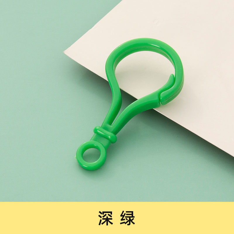 Picture of diy jewelry accessories color bulb button doll key chain plastic lobster buckle bag buckle acrylic hook buckle