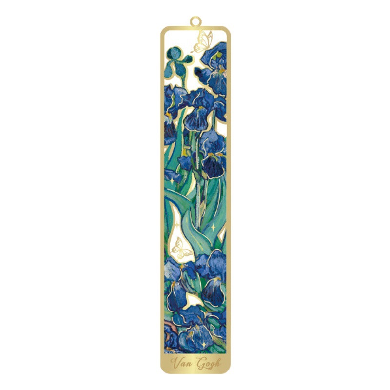 Picture of Yujian Eslite Flower Plumping Series Bookmark Creative Retro Famous Painting Metal Handbook Pendant Reading Book Holder