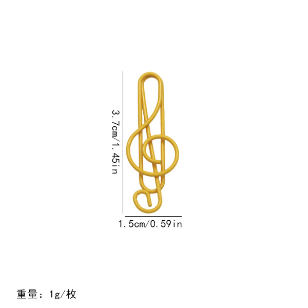 Picture of Amazon's Best-Selling Colorful Musical Note Paper Clips, Cartoon Bookmarks for Students, Creative Office Paper Clips