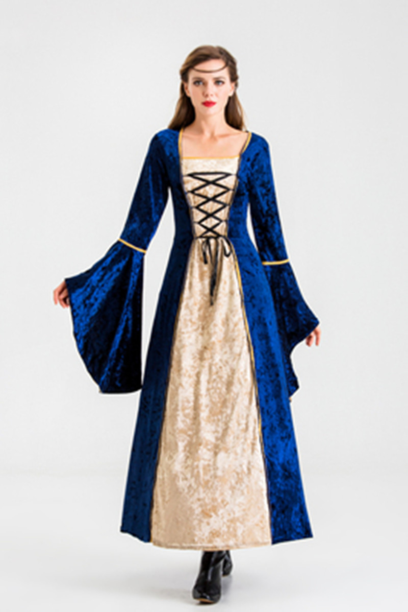 Picture of Halloween New European Retro Court Costume Queen Princess Queen Party Evening Dress Stage Play Costume