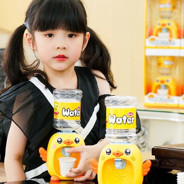 Picture of Interesting little yellow duck children's water dispenser toy play house simulation Press water boys and girls shaking sound Net red with the same style