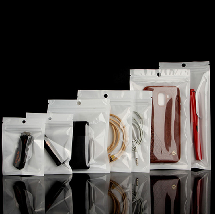 12*18cm self-sealing bag Pearl film Yin and Yang bone bag clothing plastic bag mobile phone shell packaging bag AliExpress