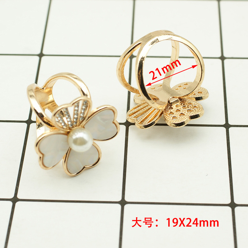 Picture of South Korea multi-functional scarf buckle high-grade Pearl fashion new Camellia windbreaker belt buckle high-end jewelry wholesale