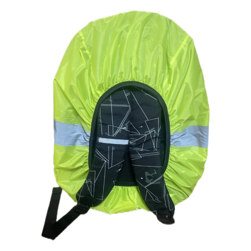 Reflective Waterproof Schoolbag Cover Pu2000 Water Pressure Stereo Schoolbag Cover Outdoor Backpack Cover Waterproof Cover Backpack