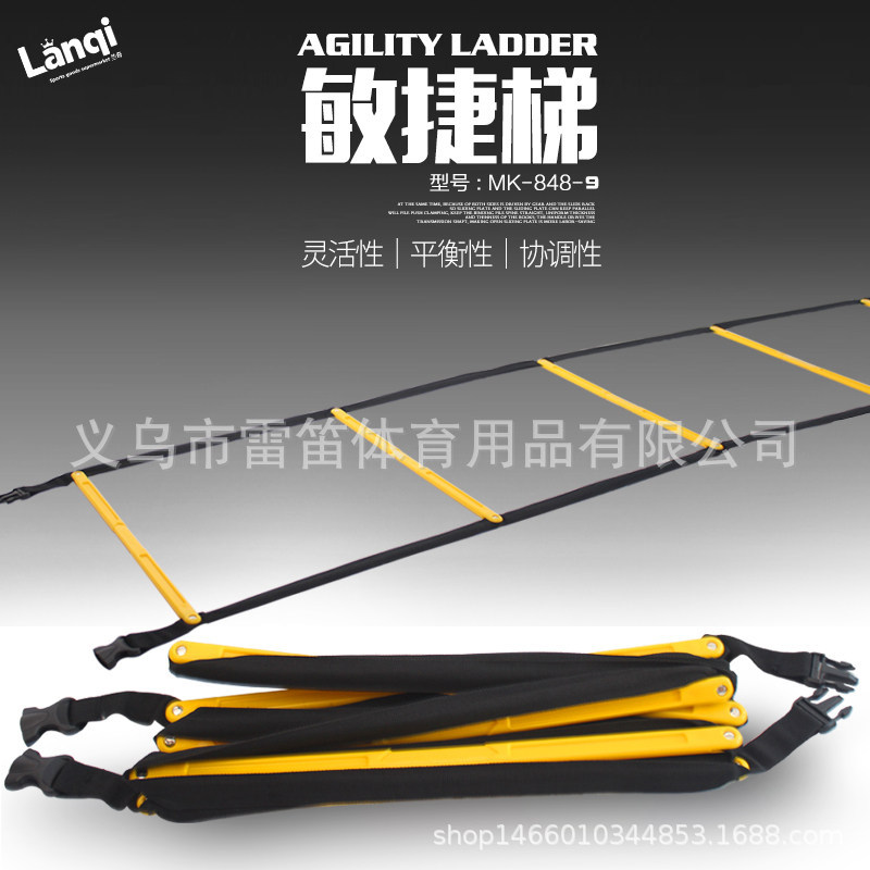 Agility Ladder Jumping Lattice Adult Children Physical Agility Training Rope Ladder Fixed Ladder