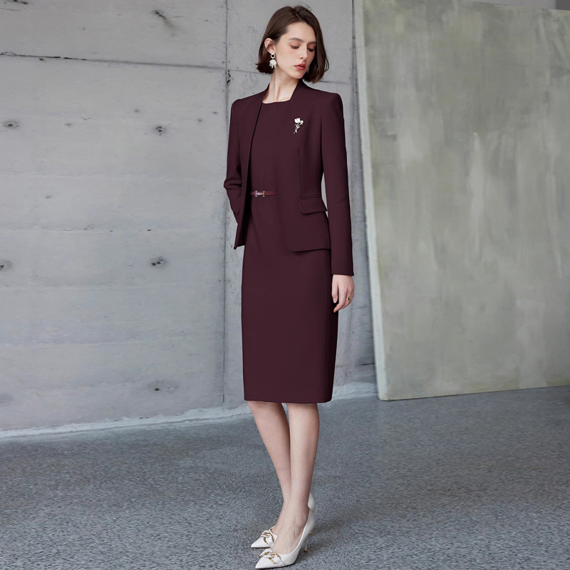 Picture of AD Ankora Red Suit dress Two-Piece Women's Business Wear 2024 New Civil Servant Work Clothes Autumn