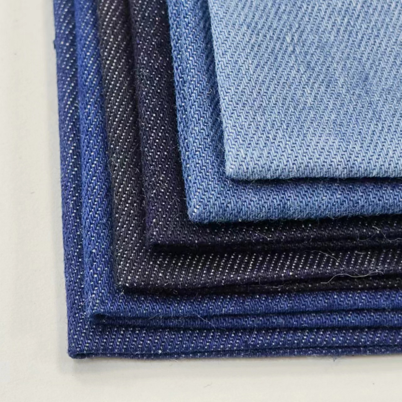 32 twill mercerized denim 5-ounce non-elastic Denim fabric skirt shirt fabric 13544K crazy grab