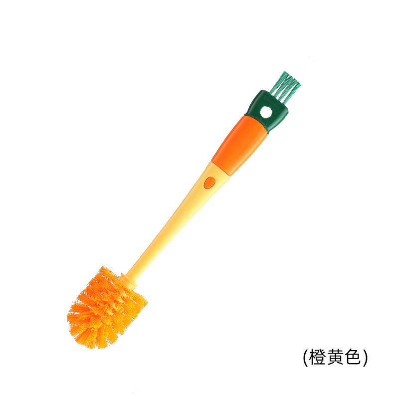 Picture of Four-In-One Carrot Cup Brush, Bottle Brush, Long Handle Household Multifunctional Cup Brush, Cleaning Creative Bottle Brush, Cleaning Brush