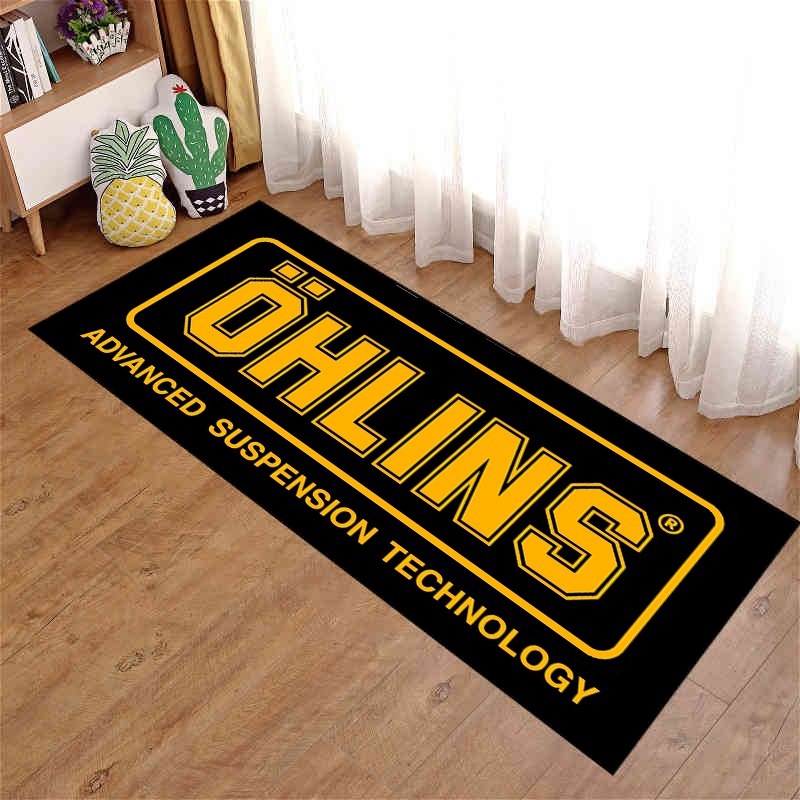Picture of Motorcycle enthusiast carpet motorcycle display Harley Honda Ducati bedroom bedside blanket cross-border racing floor mat
