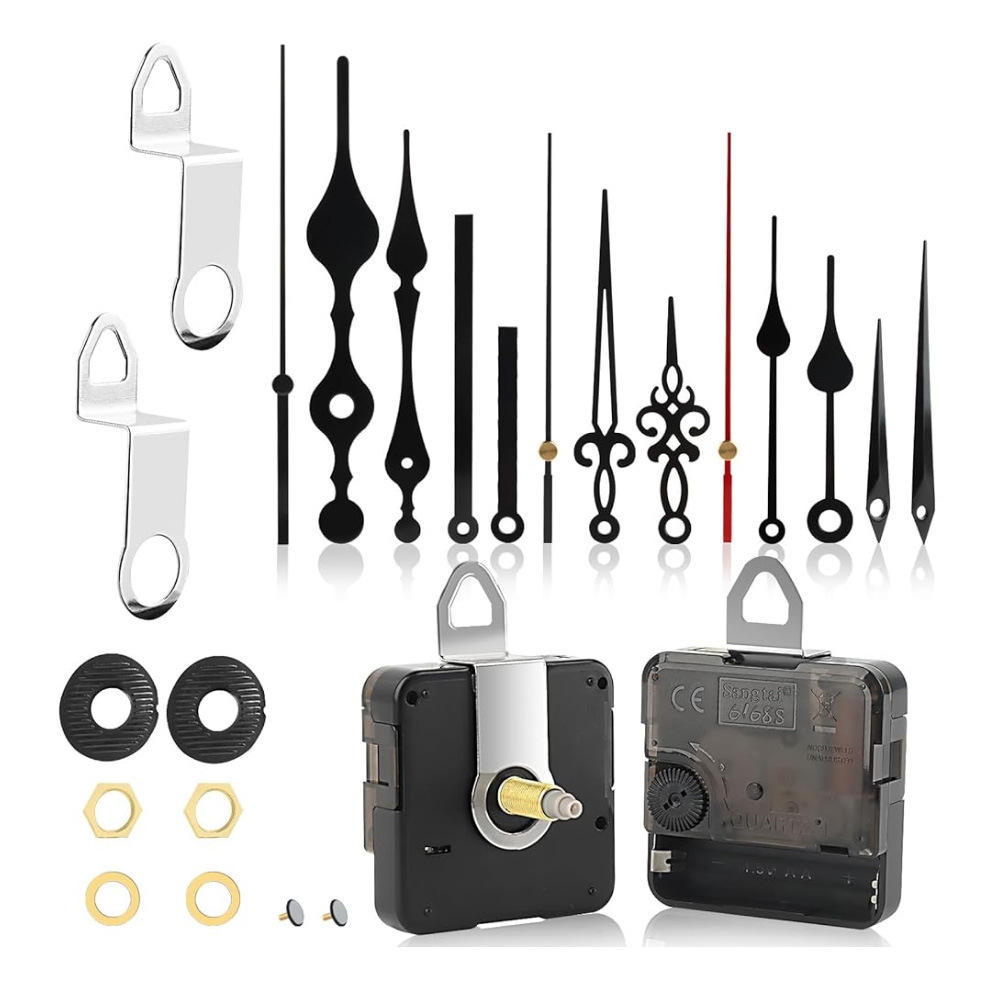 Picture of Cross-border hot selling DIY clock movement mute wall clock accessories clock Wall watch core mechanism 2 Movement +5 sets of clock needle