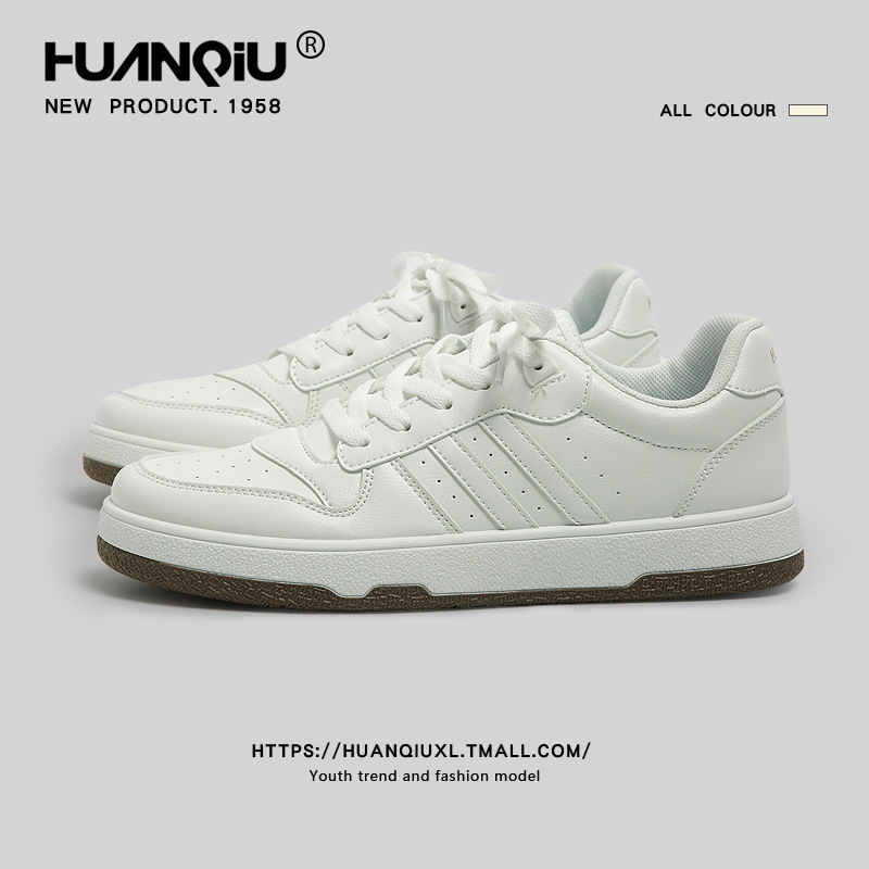 Universal Sneakers Men's 2025 New Versatile Retro Trendy Low-Top Sports and Leisure 2024 Autumn and Winter White Shoes for Men