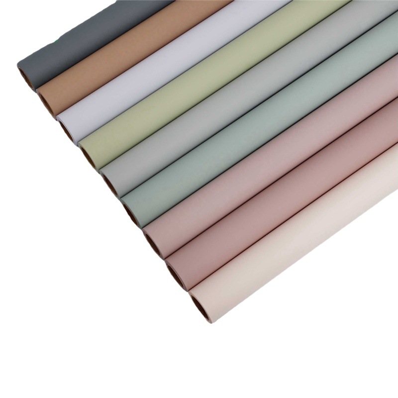 Yitong 7.5 Silk Roll Thickened Morning Fog Matte Film Han Feng First Love Card Solid Color Flower Packaging Ouya Paper