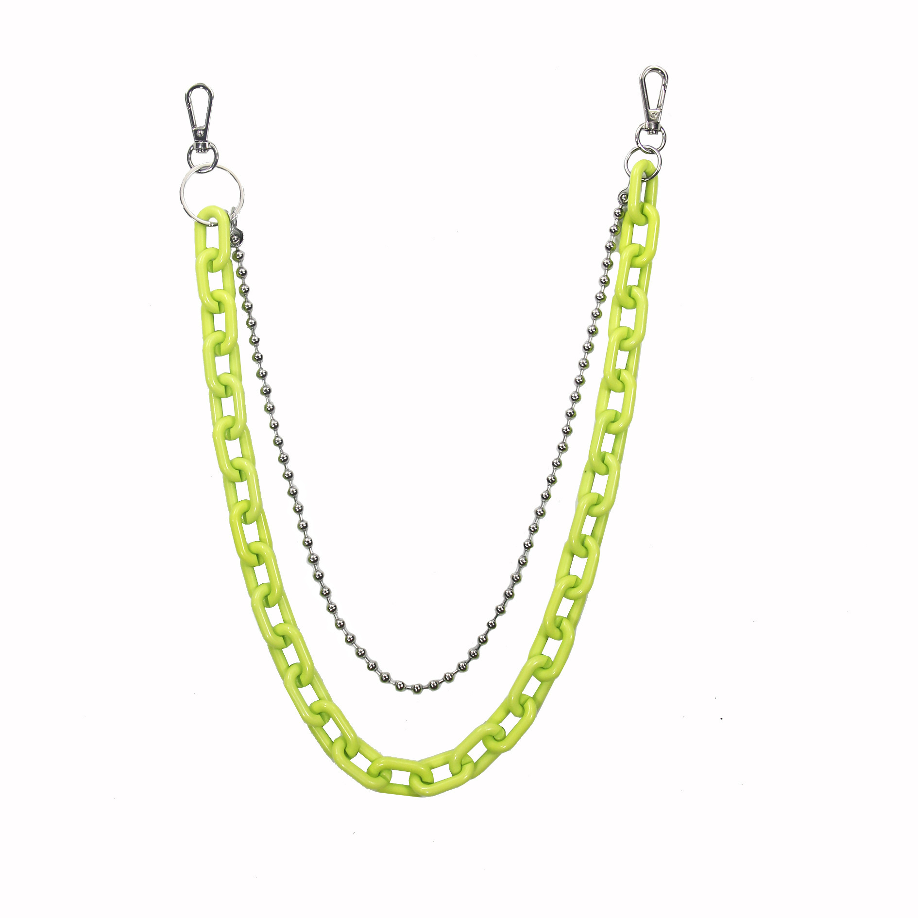 Picture of Removable Resin Chain Pants Chain Korean Green Fluorescent Pants Chain Ins Trendy Brand Hip-hop Pants Waist Chain Hanging Chain