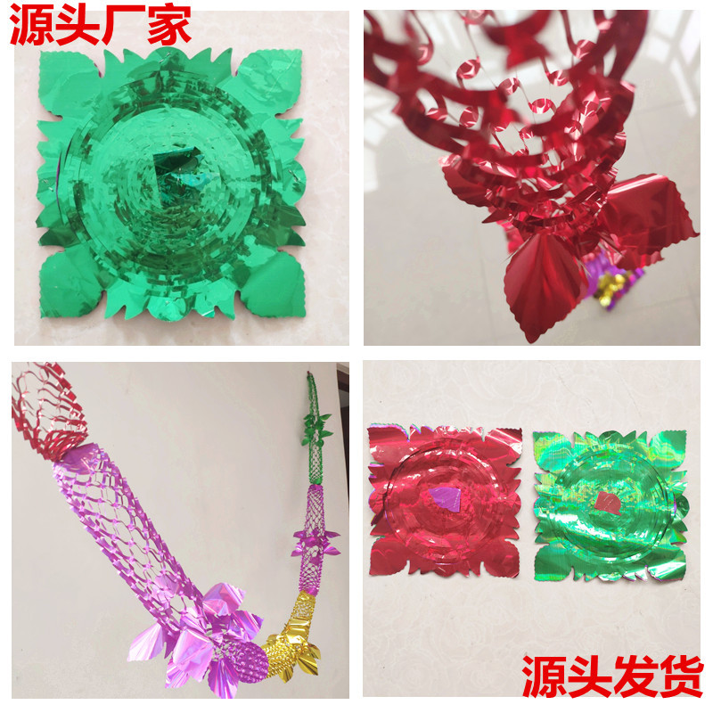 Holiday Celebration Flower Strips Christmas Decoration Flower Ribbons Wedding Ribbons Brushed Color Strips Christmas Pendants