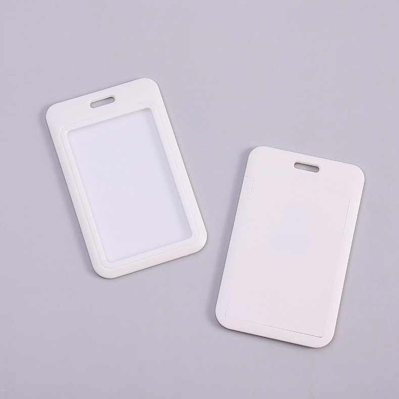 Picture of Sliding cover card push card ABS plastic cartoon tag student card cover work card badge cover chest card wholesale fixed