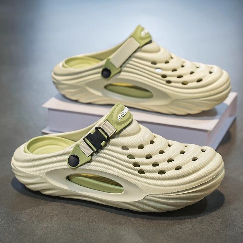 Summer New Trendy Soft Top Casual Men's Sandals Versatile and Fashionable Two Toe Shoes