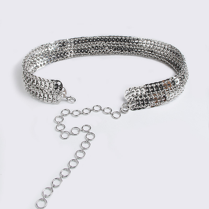 Waist chain women's high sense 2024 new belt y2k heavy industry forward-garde fashion ladies waist chain