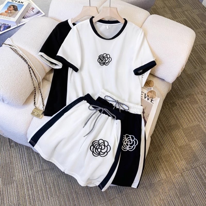 Sports suit Women's Summer Stylish Slimming Fashionable Age-reducing Loose Casual Two-piece Set
