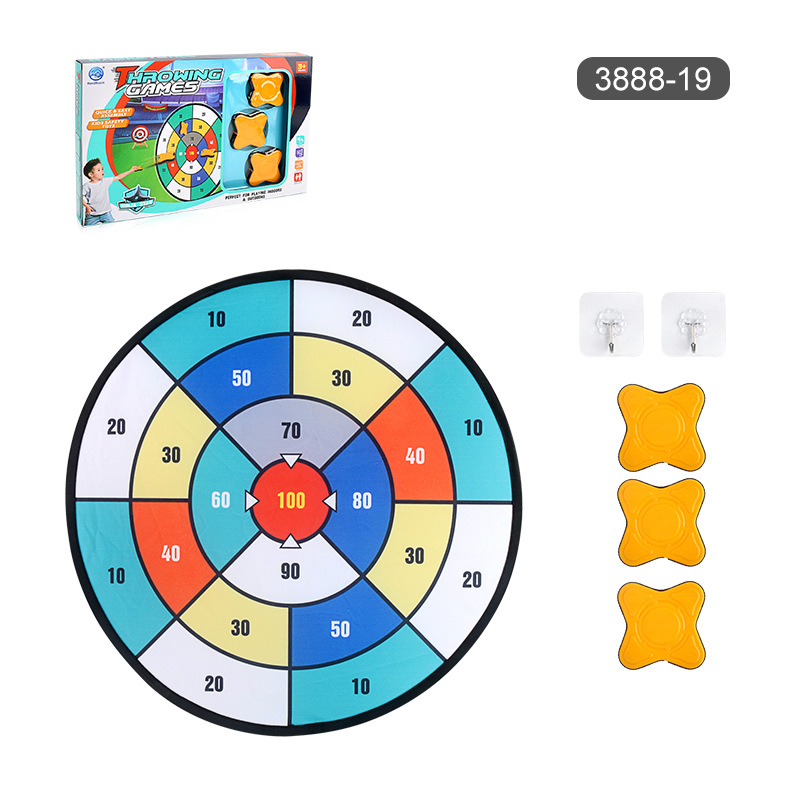 Picture of Children's Indoor and Outdoor Leisure Sports Toys Competitive Hanging Disc Throwing Sticky Ball Round Target Interactive Throwing Board