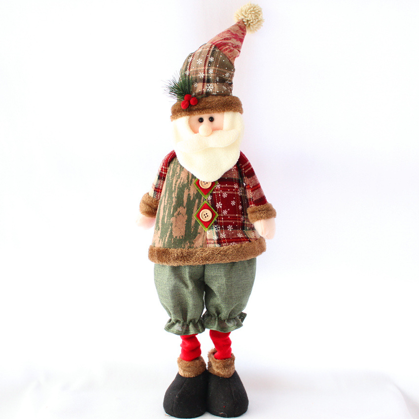 Picture of Christmas Decorations Christmas Scene Arrangement Window Ornaments Creative Christmas Decorations Santa Claus Doll