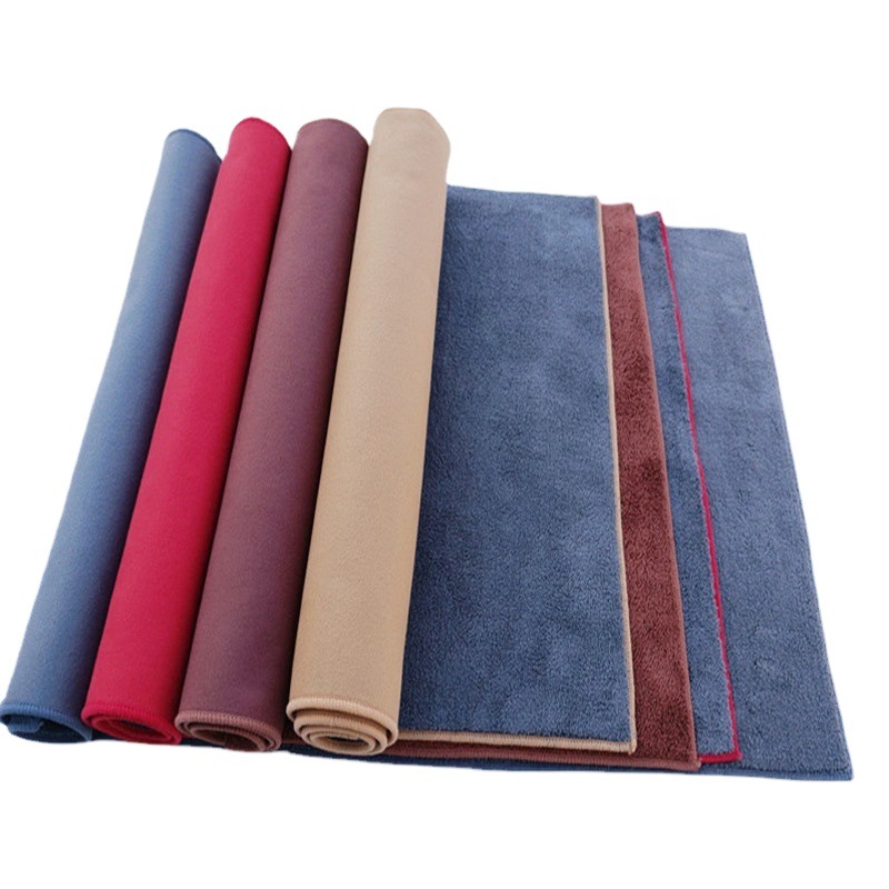 Wholesale double-sided suede car wash towel car glass imitation deerskin towel cloth car wash cloth is not easy to leave water marks