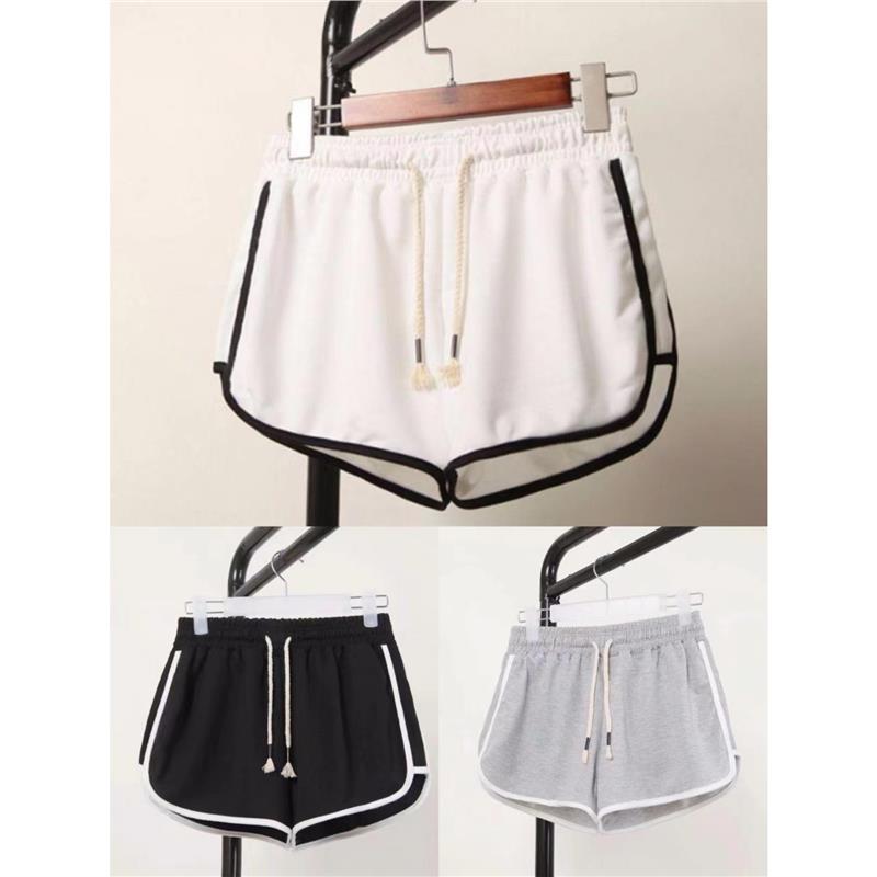 Korean Style Loose High Waist Sports Shorts Women's Yoga Wide Leg Hot Pants Fashionable Casual Home Pajama Pants Beach Pants for Summer