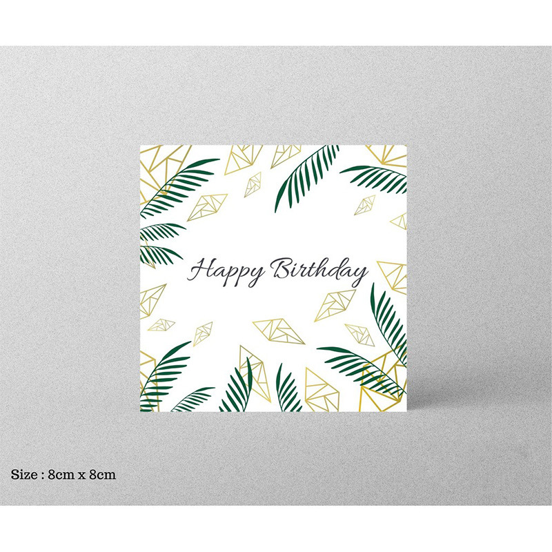 Picture of 30 Sheets/Pack Square Simple Thank You Cards Coated Paper Business Cards Gift Packaging Decorative Cards English Mini Thank You Cards