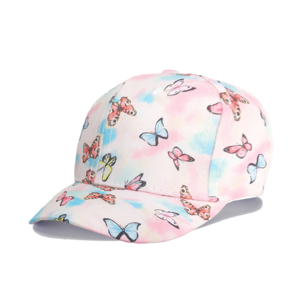 Picture of Spring and Summer Kidsren's Tie-Dye Baseball Caps for Boys and Girls Outdoor Sunshade and Sun Protection Caps Sports Peaked Caps Ponytail Baseball Caps