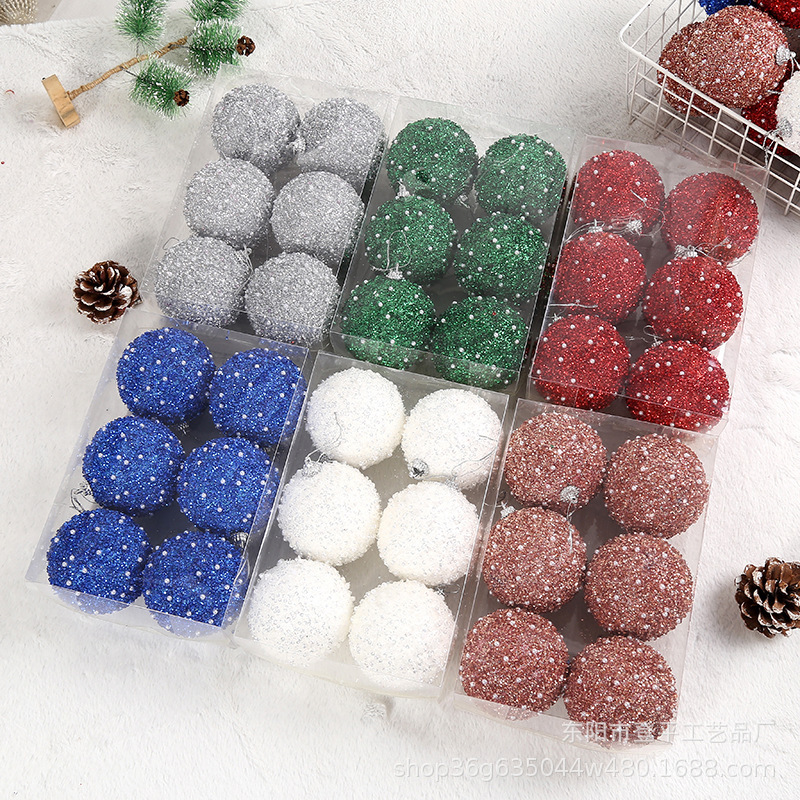 Cross-Border Exquisite Christmas Ball Creative Design Holiday Party Venue Decorations Christmas Tree Hangings Gift Balls