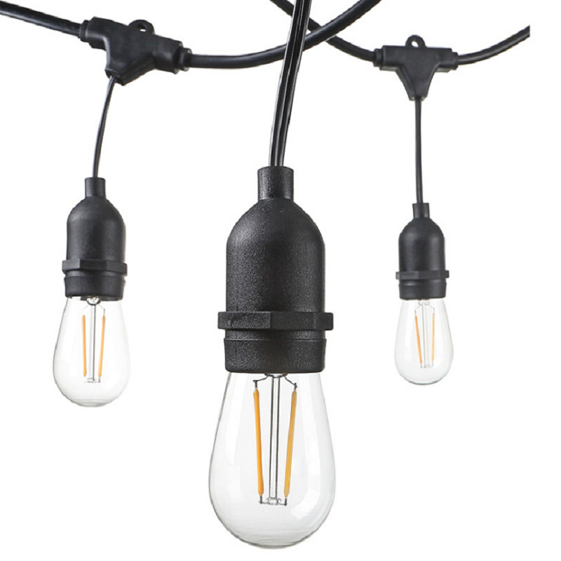 Picture of Outdoor Landscape Camping Style Light String Bulb Cross-Border Clear Light Waterproof Sunscreen Retro Energy-Saving Edison S14 Light Bulb