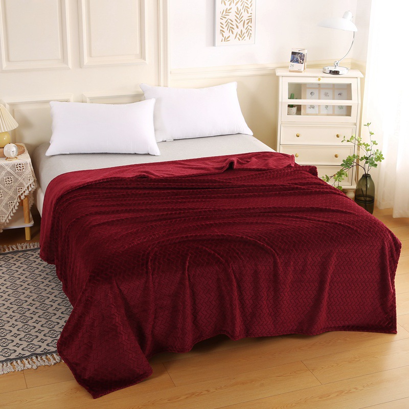 Picture of Coral fleece blanket flannel blanket air conditioning blanket thickened nap blanket gift blanket summer air conditioning blanket wholesale