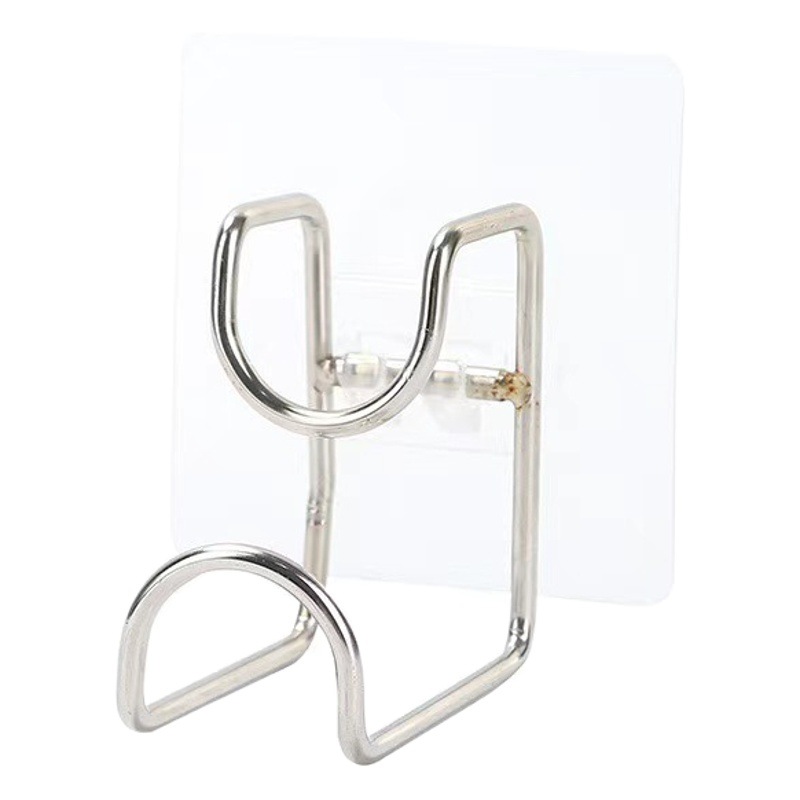 Wall-Mounted Washbasin Rack, No-Drill Installation, for Bathroom, Kitchen, and Restroom, Stainless Steel Wall-Mounted Storage Rack