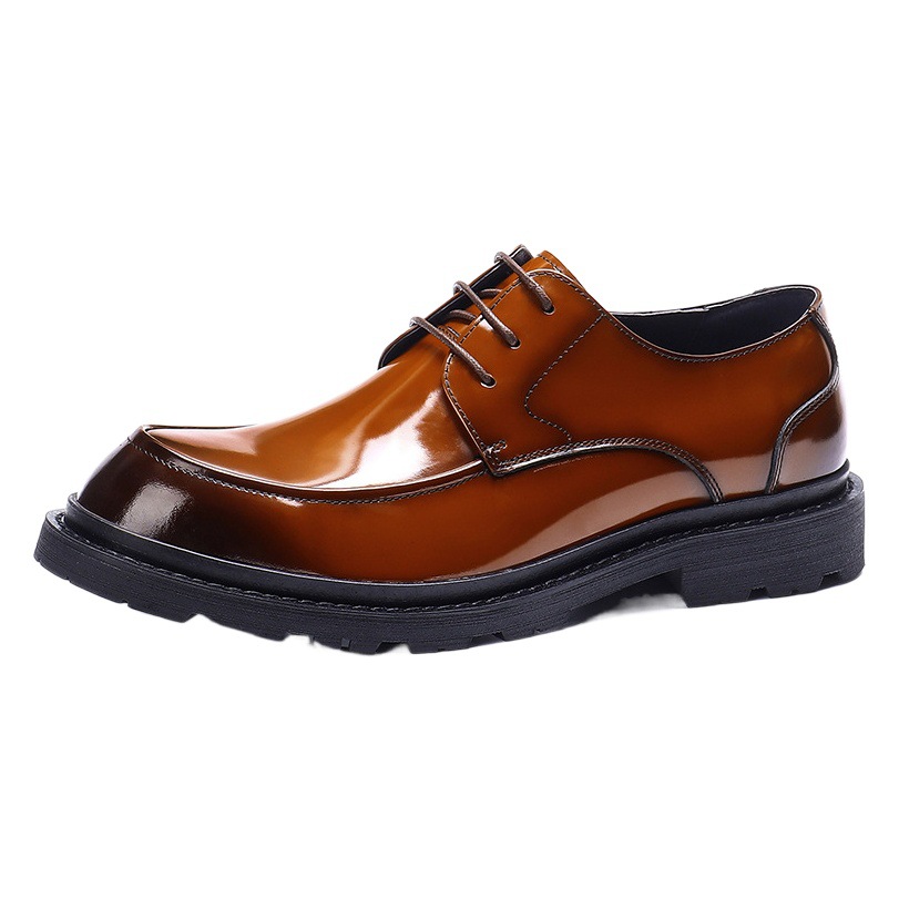 [Presale non-in stock] genuine leather shoes men's factory wholesale business casual shoes British men's shoes bright leather formal wear shoes
