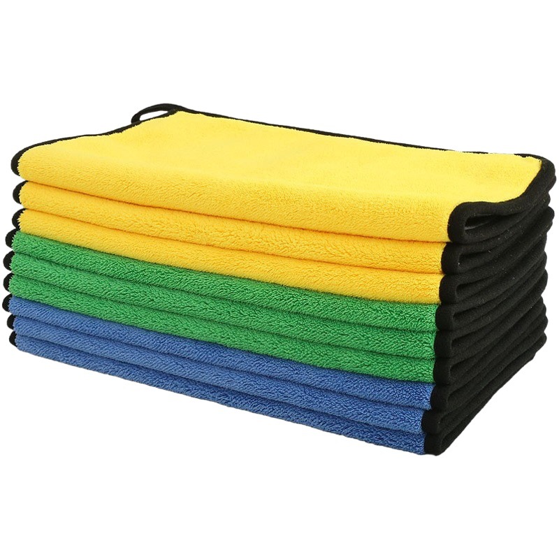 Car wash towel thickened large absorbent coral fleece car towel double sided car cleaning car wash towel