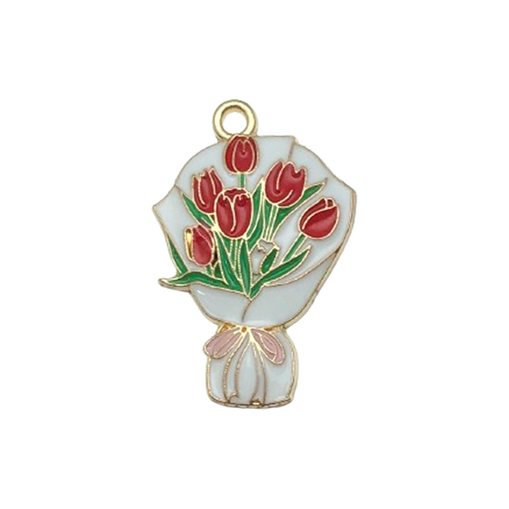 Picture of Cross-border DIY accessories alloy oil drop graduation season examination bachelor cap schoolbag size pen key chain pendant pendant