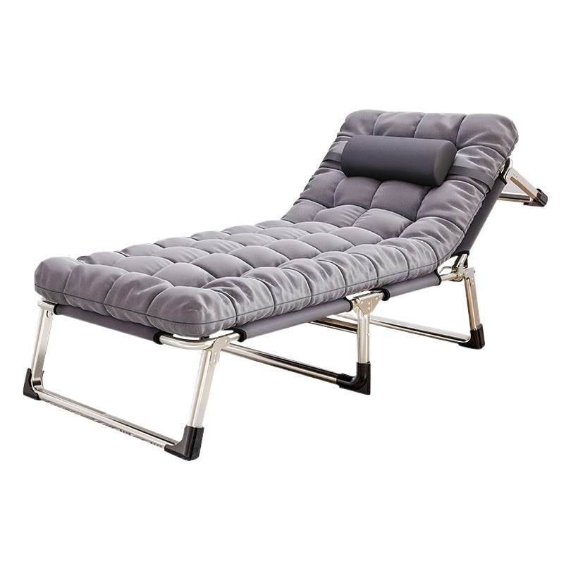 Wholesale Multifunctional Recliner Simple Folding Bed Companion Bed Nap Rental Room Single Bed Lunch Break Office Camp Bed