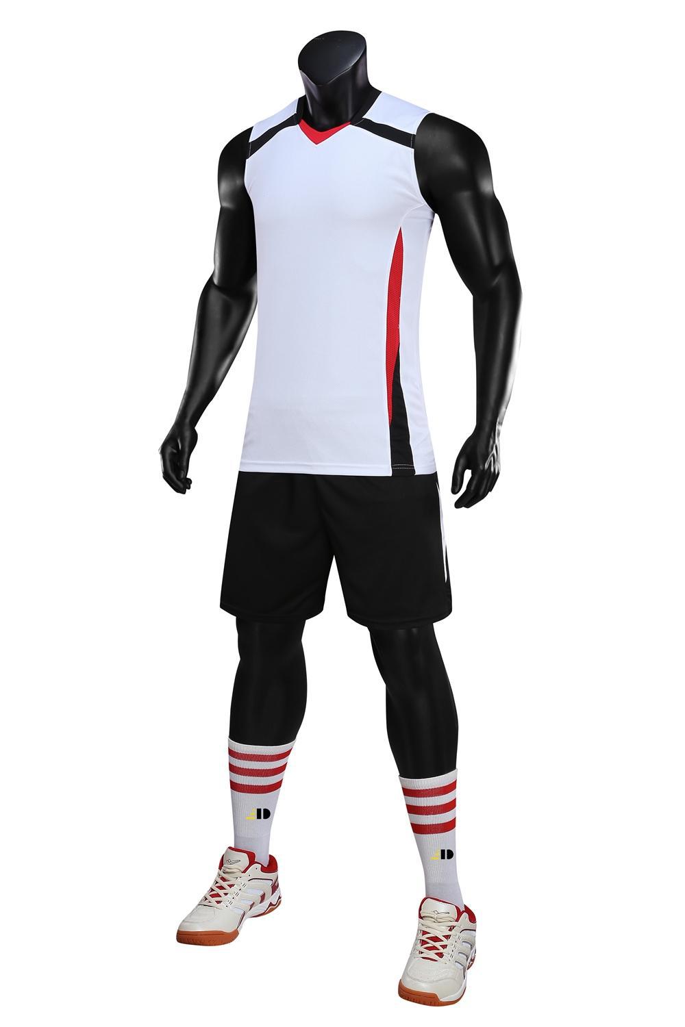 Picture of Volleyball Uniform Suit for Men and Women, Quick-Drying Round Neck Sports Ball Clothing, Competition Volleyball Team Uniform, Wholesale Printed Number