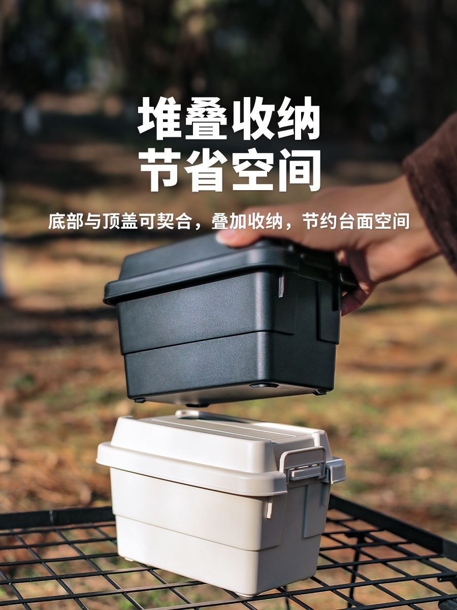 Picture of Outdoor Desktop Mini Storage Box storage box seasoning bottle storage box camping barbecue tool storage box sundries box