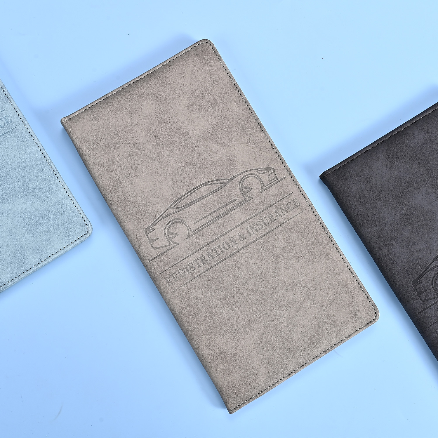 Picture of Cross-Border American Driver's License Leather Case Car Information Document Holder Amazon Best-Selling Passport Bag Custom Coin Card Holder