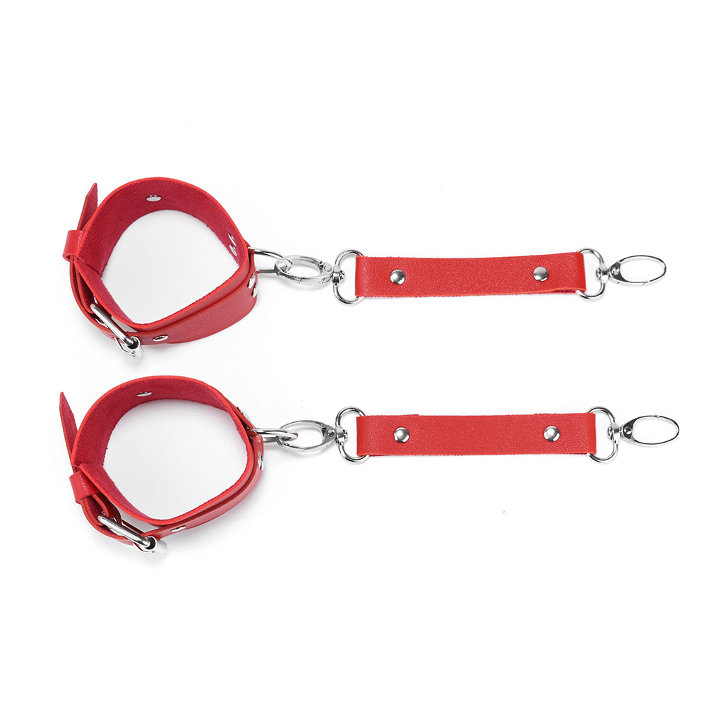New SM props adult sex toys leather handcuffs binding restraint alternative detachable handcuffs bracelet