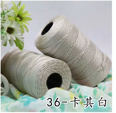 Picture of Three strands of nylon thread twine hook wire knitting hook hat shoes line car seat ice silk wool manufacturers wholesale